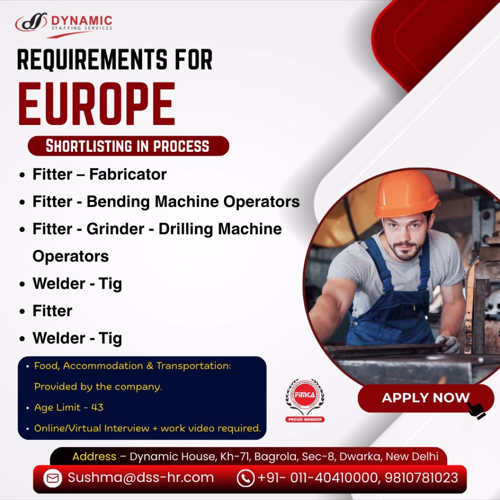 Requirement For Europe In Dynamic Staffing Services