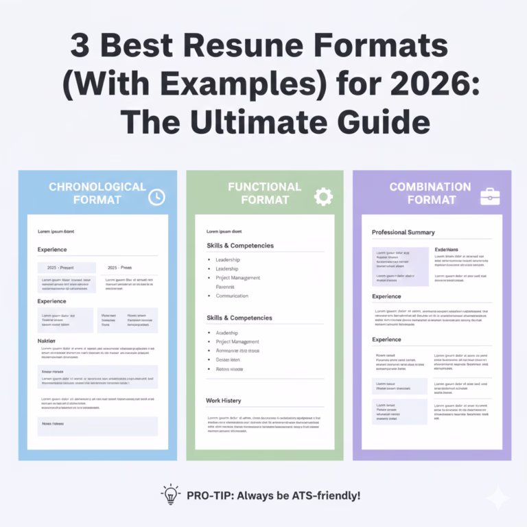 3 Best Resume Formats With Examples For 2026 The Ultimate Guide