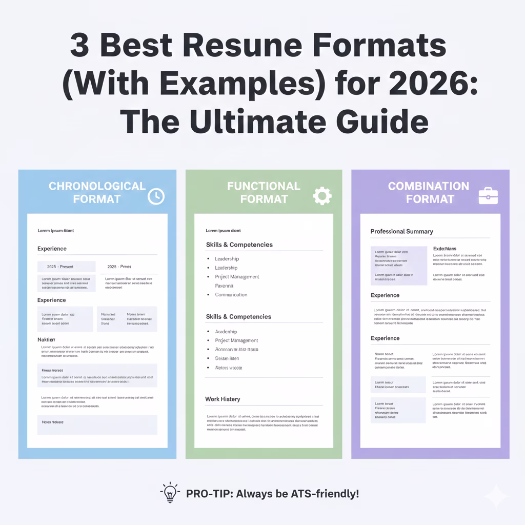 3 Best Resume Formats With Examples For 2026 The Ultimate Guide